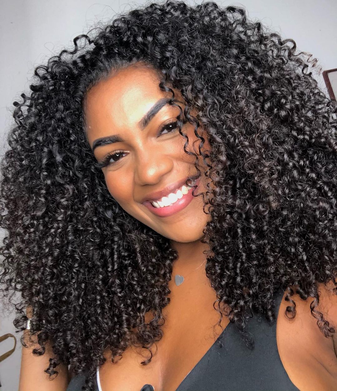 Extensions de cheveux brésiliens bouclés crépus non traités, Kinky Curly, boucles profondes, 10A, petites spirales, 3B, 3C