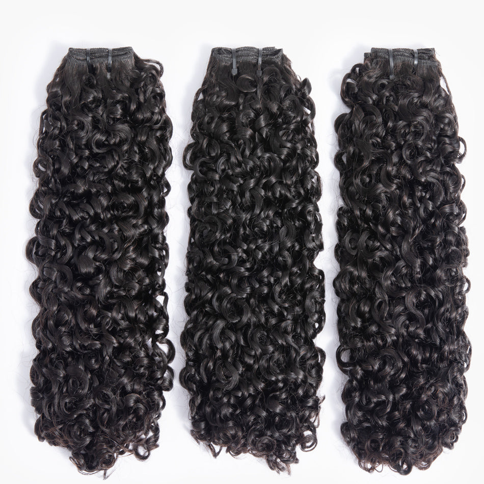 Extensions de cheveux brésiliens bouclés crépus non traités, Kinky Curly, boucles profondes, 10A, petites spirales, 3B, 3C