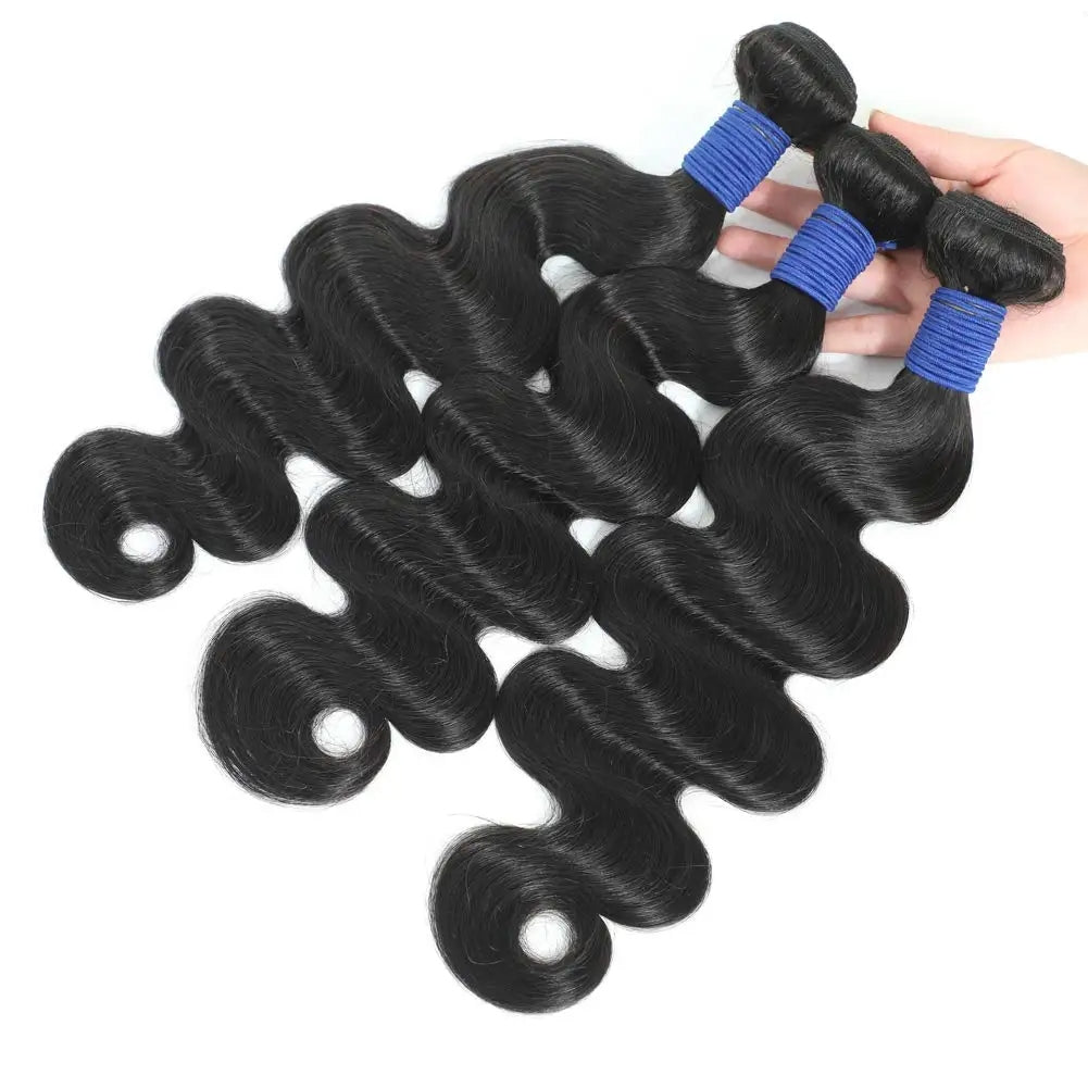 Tissages de cheveux brésiliens naturels ondulés, 100 % naturels