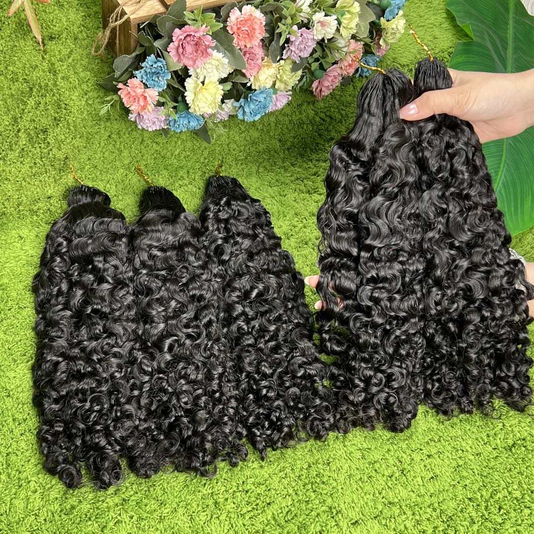 Meches crochet hair Raw Hair Burmess Curl