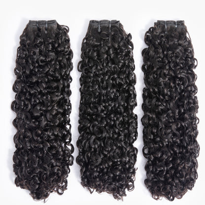 Extensions de cheveux brésiliens bouclés crépus non traités, Kinky Curly, boucles profondes, 10A, petites spirales, 3B, 3C