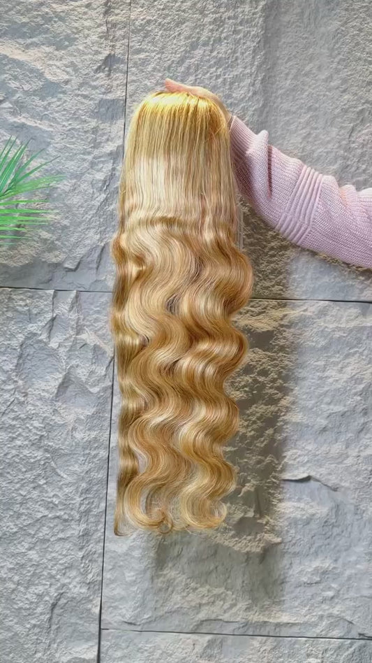 ✨ Perruque Body Wavy Miel Doré – Dentelle HD 13x4 / 13x6 – Qualité Premium ✨