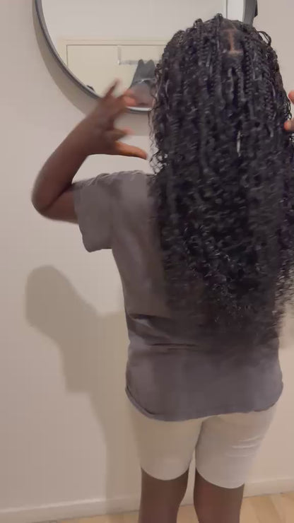 Meches crochet hair Raw Hair Burmess Curl